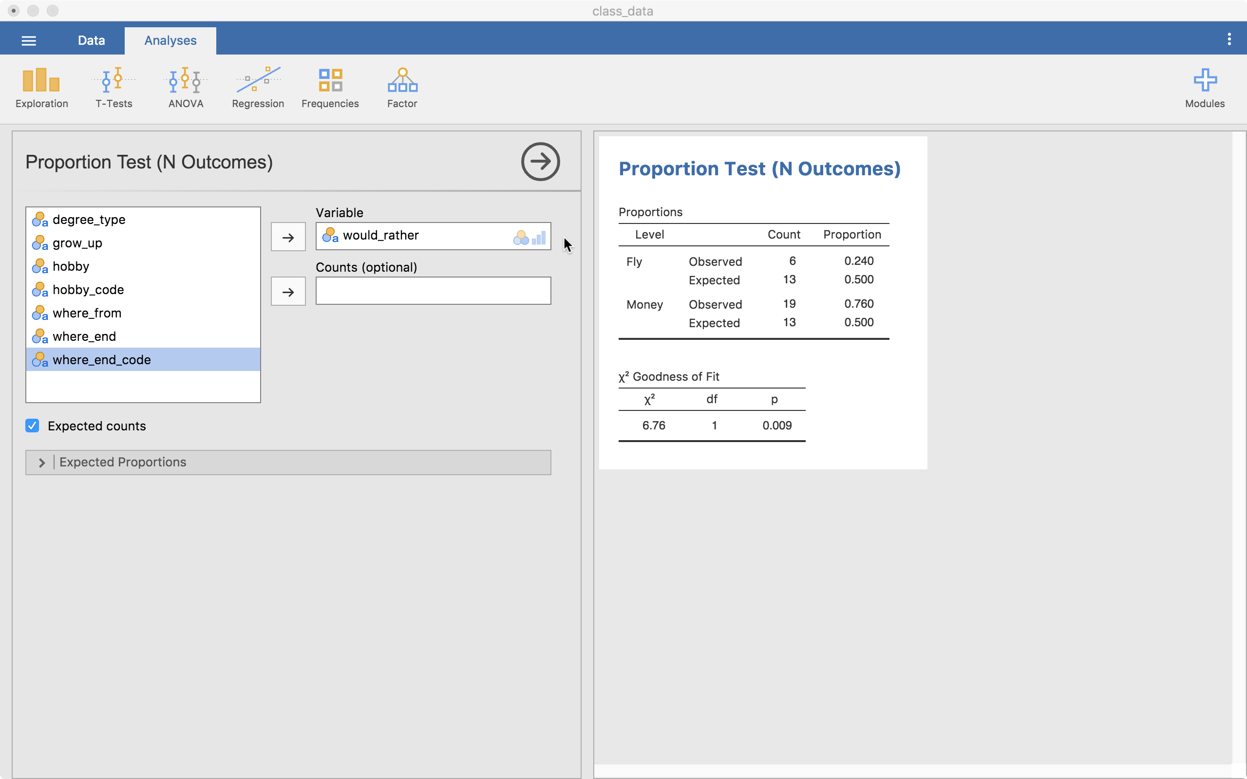 Descriptive statistics — Learning statistics with jamovi